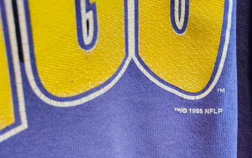 VINTAGE 1995 HANES MINNESOTA VIKINGS NFL SWEATSHIRT FOOTBALL ADULT XXL - Picture 4 of 5