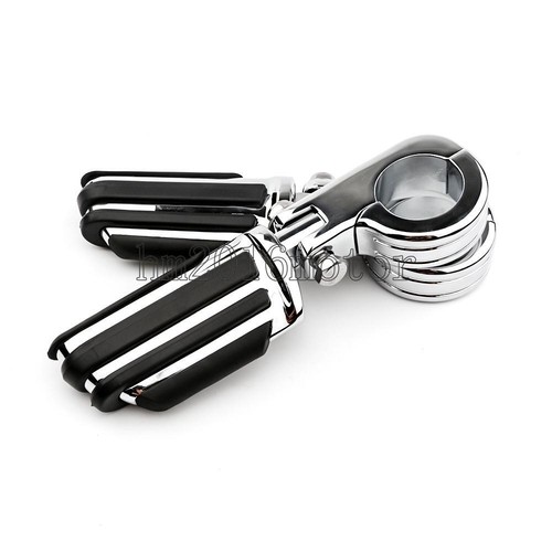 Motorcycle 1.5 inch 1 1/2" Crash Bar Highway Foot Pegs Rest For Harley-Davidson - Foto 3 di 5