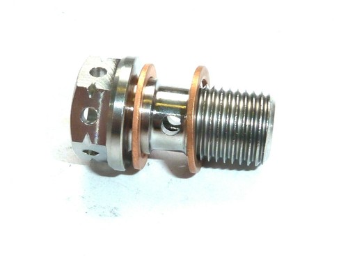 Banjo bolt Titanium Race spec M10x1.0x18mm Brembo 19 x 20 CNC MASTER CYLINDER - Picture 2 of 21