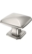 Alzassbg 10 Pack Brushed Satin Nickel Cabinet Knobs, 1.22 Inch(31mm) AL6073SN