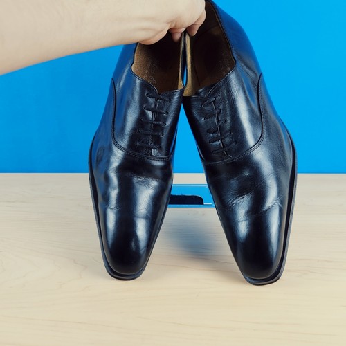 Astro Enzo Italian Mens Black Oxford shoes Vero Cuoio Leather Shoes EU42 US8.5-9 - Picture 3 of 11