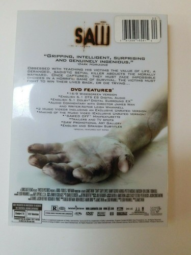 Saw I II III 1 2 3 DVD Widescreen 2004 2005 2006 (Saw III Unrated Edition) 3 DVD - Foto 4 di 12