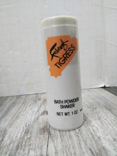VTG. FABERGE TIGRESS Bath Powder Shaker 1.0 Oz. By Faberge inc N.O.S. (SEALED) - Picture 4 of 5