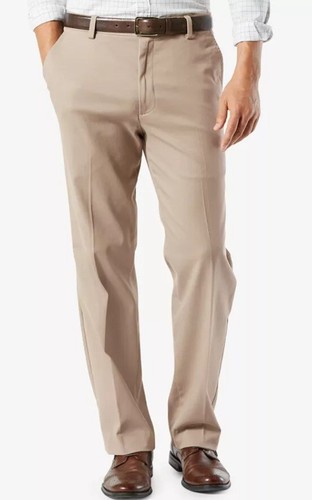 NEW Dockers Pants Mens 34x29 Khaki Cotton Easy Straight Fit NWT - Picture 2 of 5