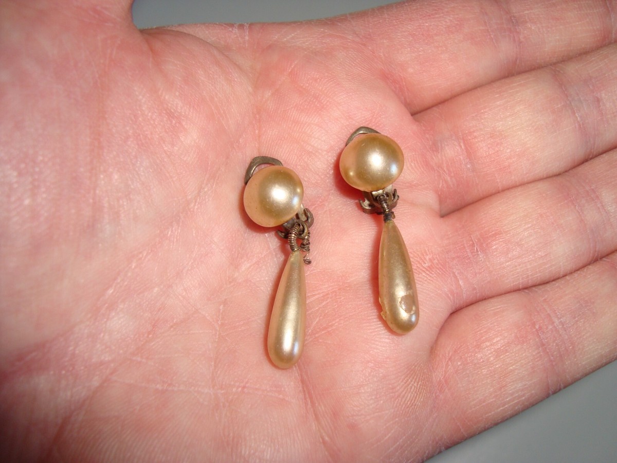 Orecchini A Cerchio Con Perle Finte Vintage | Oro | Gioielli Boho Per Donne E Ragazze