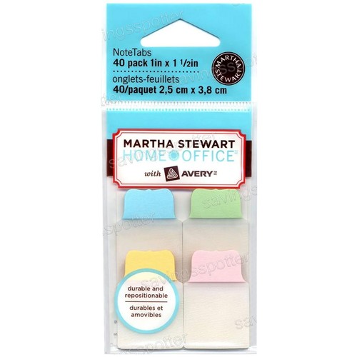 Martha Stewart Home Office Avery Note Tabs 1" Mini Notetabs Surtido Pastel 40Pk - Imagen 2 de 4