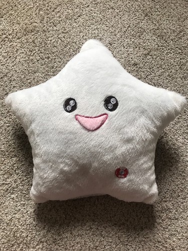 Light Up White Multicolor Soft Star Plush Pillow Toy 13” - Picture 2 of 11