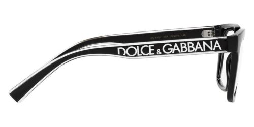 New Dolce & Gabbana Men's Square Eyeglasses DG5101 501 Black 52mm - Picture 5 of 5
