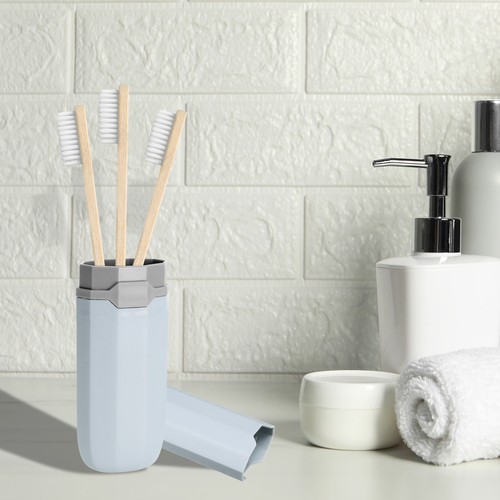 4pcs Travel Toothbrush Case White Portable Toothbrush Holder for Home Travel - Picture 4 of 6