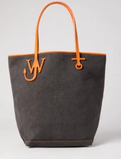 JW Anderson Accessories Anchor Tall Tote Bag with Orange Trim Flaws