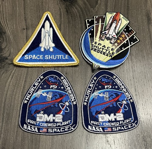 Authentic NASA Mission SpaceX Space Shuttle Iron On Patch Lot - Picture 1 of 8
