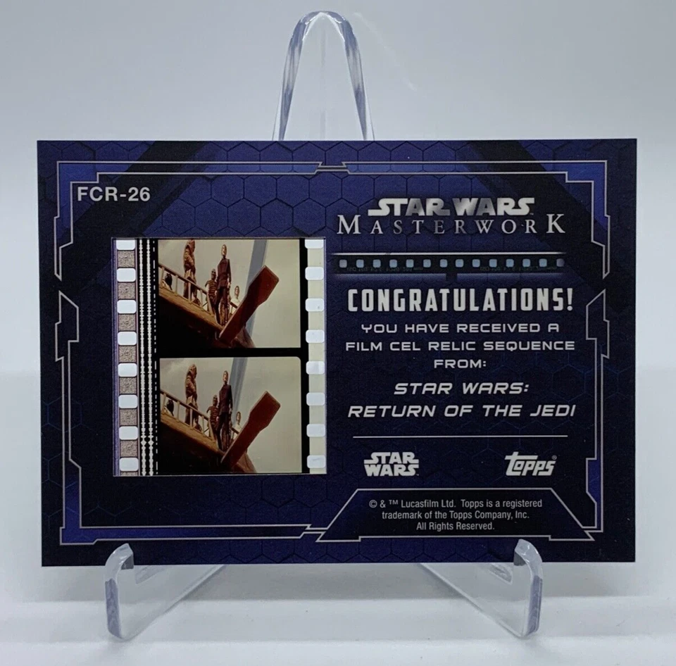 2017 Topps Star Wars Masterwork Film Cel Relic FCR-26 Luke Skywalker / Han Solo - Bild 2 von 2