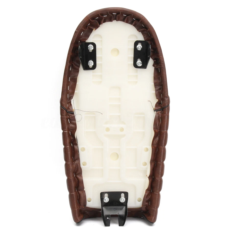 Asiento café racer vintage marrón para motocicleta Yamaha RD125 250 60 400 XJ650 XT225 Foto 4 de 4