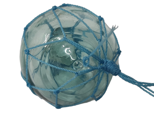Lot of 6 JAPANESE GLASS FISHING NET FLOAT Buoy Balls 2 3/4 inches wide (6.985cm) - Picture 5 of 14