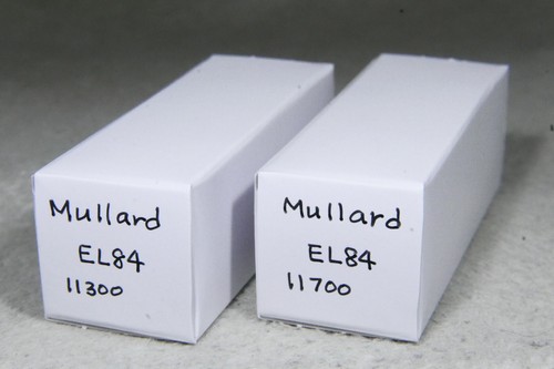 Par emparejado Mullard 6BQ5/EL84 O-Getter hecho en Inglaterra código rX2 fuerte - Imagen 17 de 17