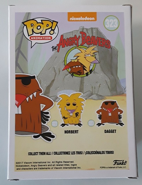 Funko Pop Daggett Angry Beavers Nickelodeon Vinyl Figure Some Sticker Residue | eBay