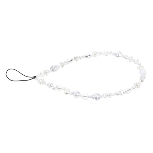 Set of 3 Mobile Phone Chain Child Charms Strap Beaded Camera Hanging Rope Pearl - Zdjęcie 2 z 12