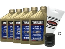 2015-2023 Genuine Yamaha YZF-R1M YZFR1M Full Synthetic 10w40 Oil Change Kit
