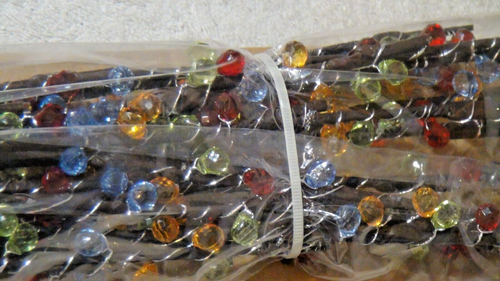 Jeweled LED Lichter Zweige 30" River of Goods SNBC 50 LED 100 facettierte Perlen - Bild 2 von 23