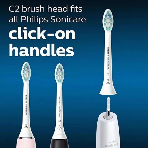 Philips Sonicare C2 Optimal Plaque Defence 4 piezas, cepillos de dientes de repuesto XDBDSFEBGN - Imagen 13 de 15