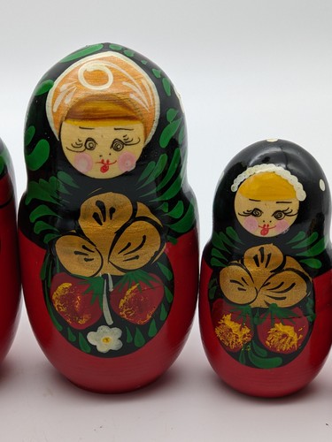 Tolle russische Geschenke 7 Stück Blumenmuster gestapelte Holzpuppen - 8 Zoll - kostenloser Versand - Bild 9 von 11