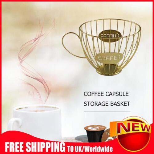 Coffee Mug Pod Holder Organizer Basket Fruit Tray Coffee Cup Shape Capsule - Picture 1 of 14