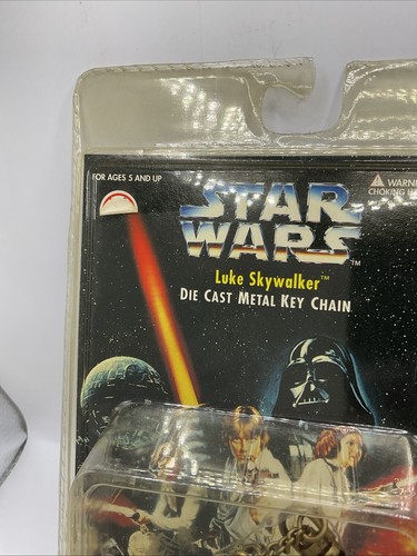 Star Wars Luke Skywalker Die Cast Metal Key Chain from Placo Toys 1996 New - Picture 3 of 15