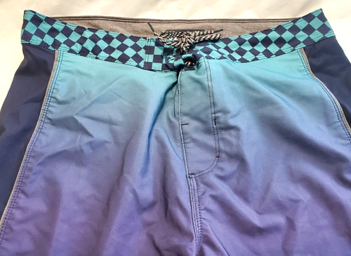 Pantalones Cortos de Natación Hurley Multicolor Cintura a Cuadros para Hombres 32 Playa - Imagen 4 de 7
