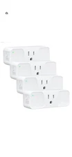Smart Plug, 2.4GHz 15 Amp WiFi Smart Outlet with Child Lock and Vacation Mode