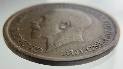 1914 Great Britain 1/2 Half Penny KM#809 Circulated Coin CC058 - Picture 6 of 7