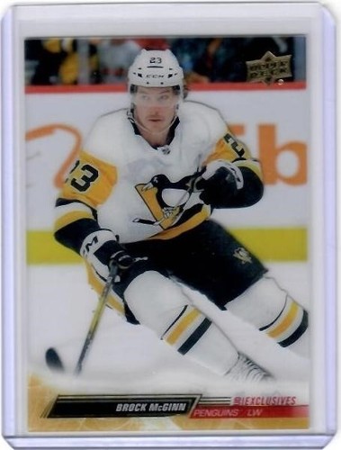 2022-23 Upper Deck Extended Brock McGinn Clear Cut UD Exclusives Insert Card - Afbeelding 1 van 2