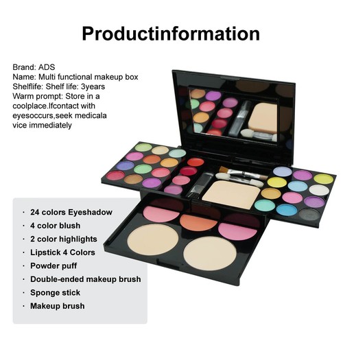Kit De Maquillage Tout-en-un Palette Maquillage Gloss Powder Blush Cosmetic Set - Imagen 4 de 5
