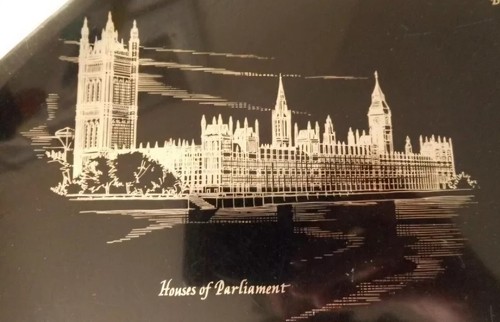 Vintage London Drinks Serving Tray two handles Tourist landmarks - Picture 14 of 14