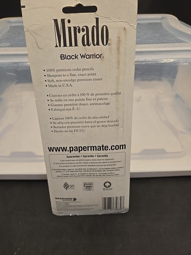Vintage Mirado Black Warrior 100 % Premium Zeder vorgespitzt #2 Bleistifte USA neu - Bild 5 von 5