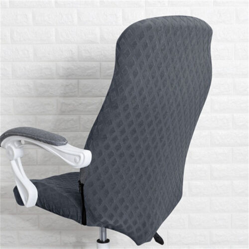 Office Computer Rotatable Stretch Chair Seat Back Covers One Piece Armchair Home - Picture 33 of 43