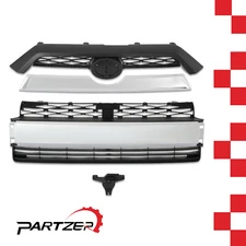 Front Bumper Upper Lower Grille Assembly For 2014-2019 Toyota 4Runner Limited 