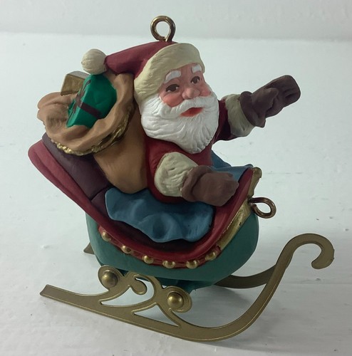 Vtg 1992 Hallmark Ornament Santa Claus - Picture 2 of 5