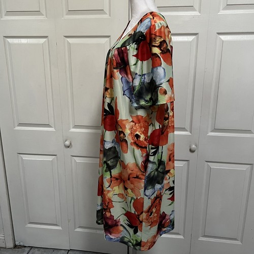 Anthony Richards Floral Hawaiian Mu Mu Dress Size 2X Pockets Vintage - Picture 14 of 16