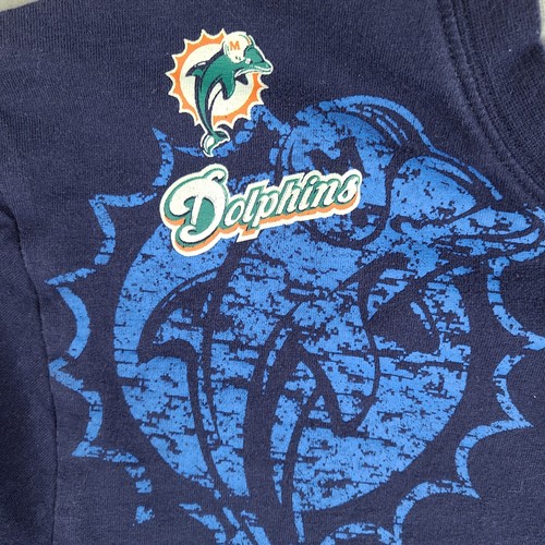 Miami Dolphins NFL T-Shirt Men's Large Blue Long Double Sleeve - Bild 3 von 12