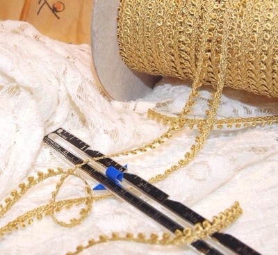 Vintage 5mm Picot loop braid edge lace trim Ginny Dolls - various colors-