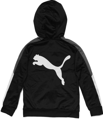 PUMA Youth Boys Zip Up Track Jacket & Hoodie Fleece Lining Logo NEW - Picture 9 of 19