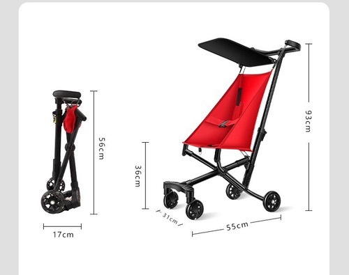 Lightweight Foldable Portable Travel Baby Stroller Children Walking Pushchair - Picture 21 of 27