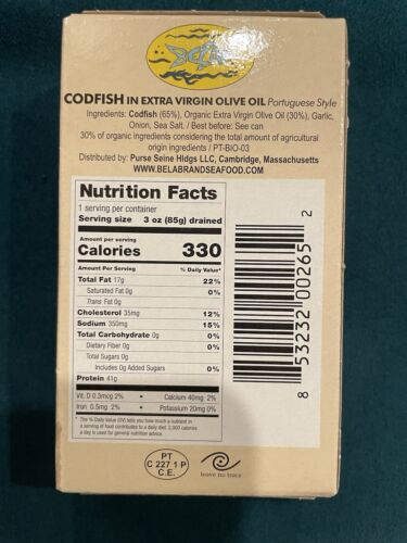 6 - Bela-Olhao Codfish In Extra Virgin Olive Oil Portuguese Style 4.25 Oz - Picture 5 of 5