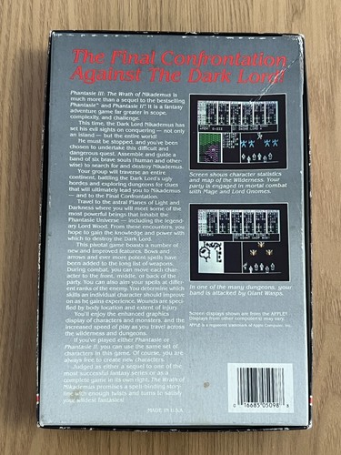 Rare Phantasie III The Wrath of Nikademus Commodore 64 Disk -😎Premium Listing😎 - Afbeelding 8 van 24