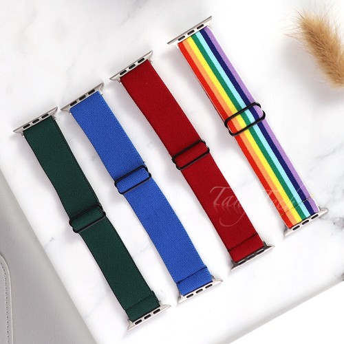 For Apple Watch Series Ultra 10- 1 SE Band Nylon Elastic Strap iWatch 38-49MM - Picture 10 of 32
