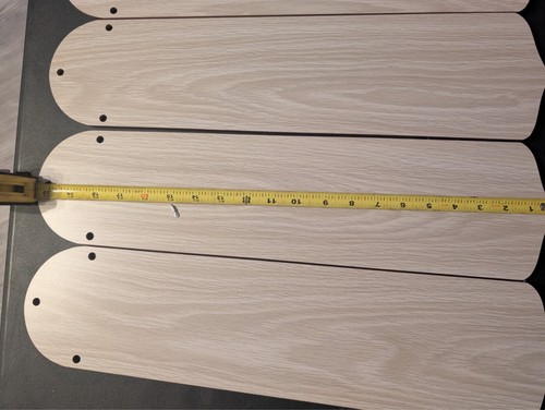 5 pack Concord 52" Span Rosewood/Silver Oak Ceiling Fan Blades RO HE  PB-2023sr - Picture 6 of 8