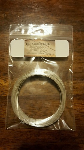 Filo di rame 26awg placcato argento 99,9999% puro OCC nucleo solido 90 piedi - Foto 1 di 2