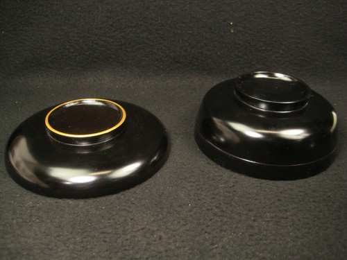 ANTIQUE JAPANESE MEIJI ERA (C.1890) LACQUER WOODEN LIDDED SOUP / RICE BOWL MAKIE - Picture 7 of 12
