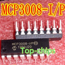 10PCS MCP3008-I/P Microchip Seriell 10Bit 8-Kanal SPI Interface IC DIP16 
