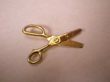Scissors Shears Industrial Heavy Duty Vintage Tie Tack Lapel Pin tools u49